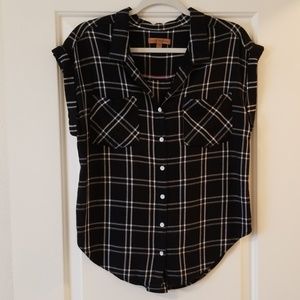 Jachs Girlfriend Plaid Button Down Shirt S